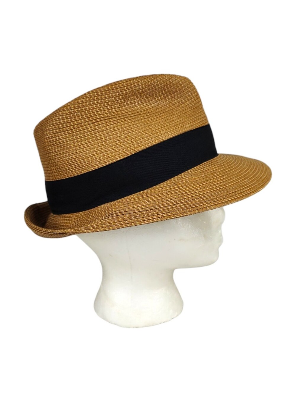 Eric Javits Squishee® Classic Fedora Hat – Natural/Black | UPF 50+ Packable Luxu